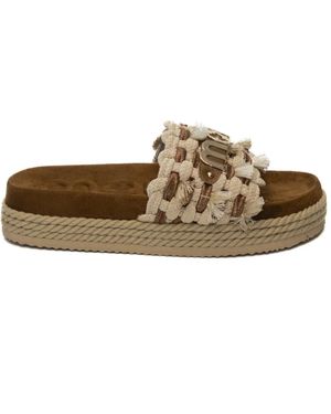 Mou Schoenen ,Sandalo Frange - Bruin