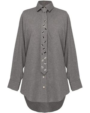 Alysi Langarmshirt - Grau