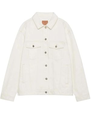 Anine Bing Denim Jackets - Blanco