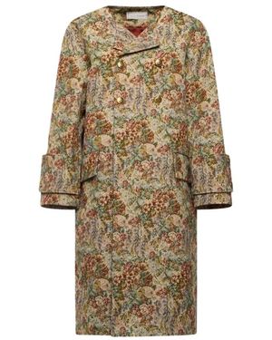 Pierre Louis Mascia Double-Breasted Coats - Natural