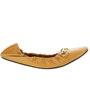 Gucci Schoenen ,Leer Ballerine - Naturel