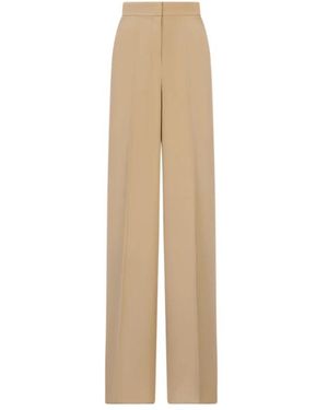 Max Mara Straight Trousers - Natural