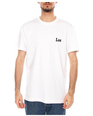 Lee Jeans Tops ,Wit ,Katoen Good Day T-Shirt