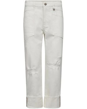 Mos Mosh Cropped Jeans - Grey