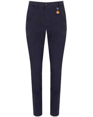 Manuel Ritz Slim-Fit Trousers - Bleu