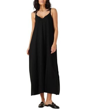 My Essential Wardrobe Schwarzes Midi-Kleid Nelly Strap