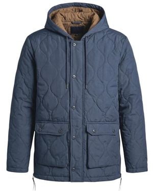Taion Jassen ,Blauw ,Katoen Military Hooded Down Jacket