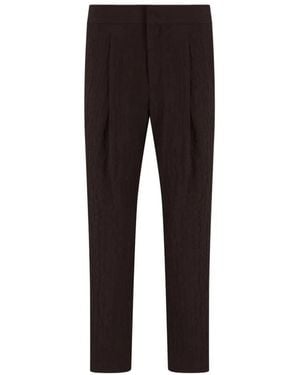 Giorgio Armani Tapered Trousers - Black