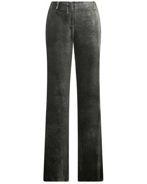 Alberta Ferretti Straight Trousers - Grey