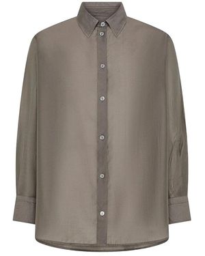 Cruna Yvonne Tie-Neck Shirt - Grijs