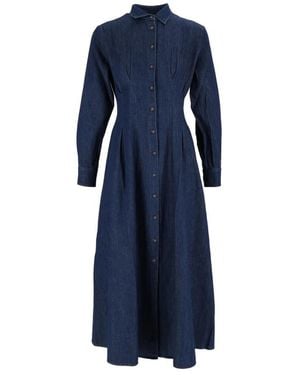 MC2 Saint Barth Langarmkleid - Blau
