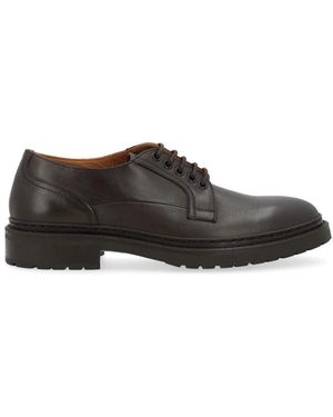 Dondup Braune Derby Schuhe Aus Leder
