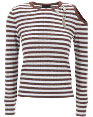 Liu Jo Round-Neck Knitwear - Grey