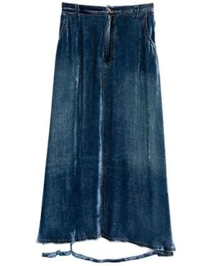 Pierre Louis Mascia Denim Skirts - Blue