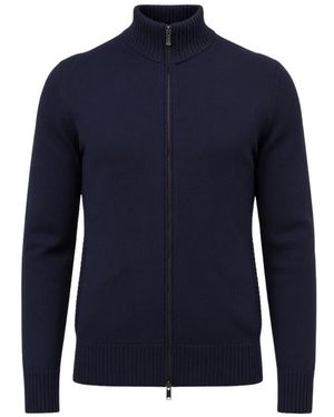 Drumohr Half-Zip-Pullover - Blau