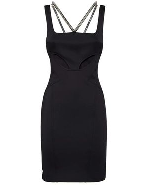 Philipp Plein Short Dress Studs - Schwarz