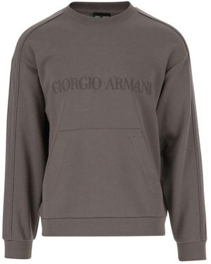 Giorgio Armani Elegante Graue Pullover
