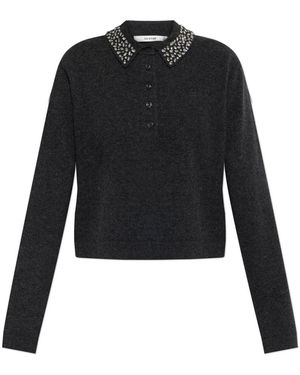 Gestuz Gzmanzi Deco Polo Pullover - Zwart