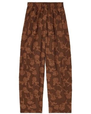 Ganni Wide Trousers - Marrón