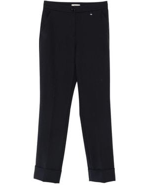 Herno Hosen Mit Umschlagmanschette - Schwarz