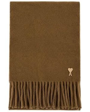Ami Paris Ami De Coeur Patch Sjaal - Groen