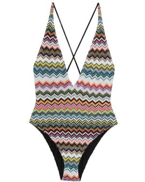 Missoni Badmode ,Veelkleurig ,Viscose One-Piece - Metallic