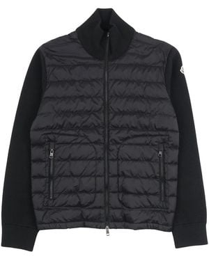 Moncler Jassen ,Zwart ,Wol Gevoerde Ritsvest