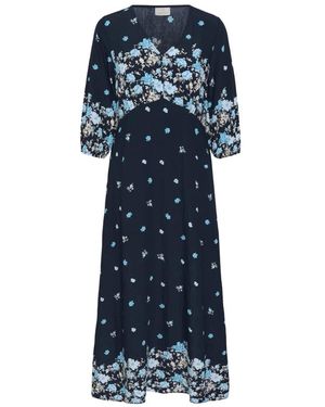 Kaffe Kcrosa Midikleid - Blau