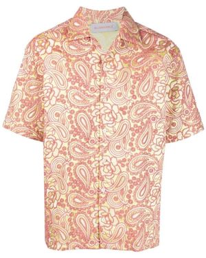 Bluemarble Lehmrote Paisley-Print Hemd - Pink