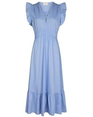 Neo Noir Midi Dresses - Bleu