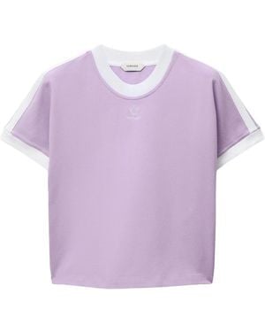 Versace Tops ,Paars ,Katoen T-Shirts En Polo's