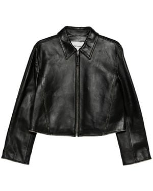 Low Classic Leather Jackets - Black