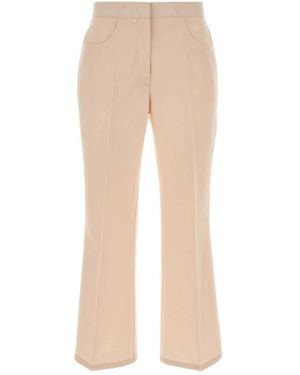 Jil Sander Cropped Trousers - Natural