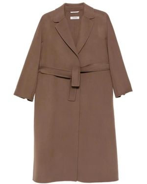 Max Mara Belted Coats - Brown