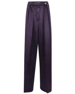 Dries Van Noten Wide Trousers - Blue