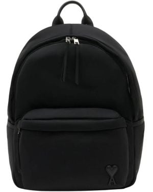 Ami Paris Backpacks - Black