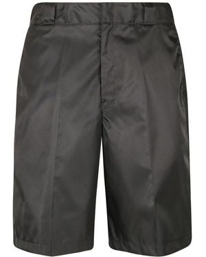 Prada Korte Broeken ,Zwart ,Casual Shorts - Grijs