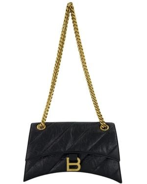 Balenciaga Gepolsterte Kleine Schultertasche - Schwarz