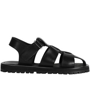 Studio Nicholson Schoenen ,Zwart ,Leer Sandom Leren Sandalen