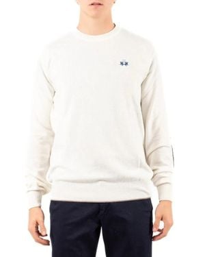 La Martina Round-Neck Knitwear - Bianco