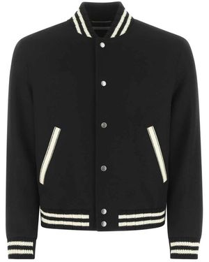 Saint Laurent Teddy Bomberjack - Zwart