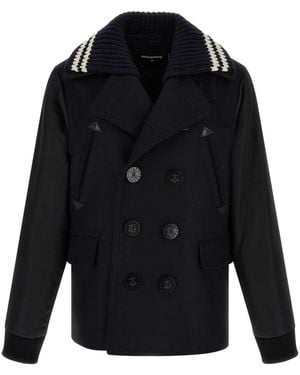 DSquared² Jassen ,Blauw ,Trench Coats