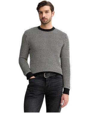 Guess Truien & Vesten ,Groen ,Katoen Joseph Sweater - Grijs