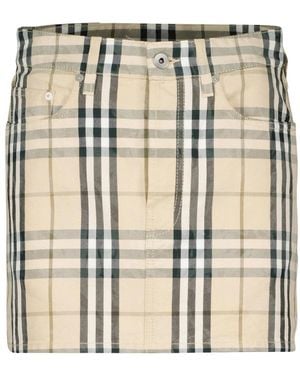 Burberry Short Skirts - Natural
