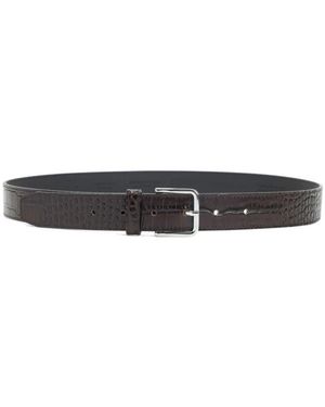 Frankie Shop Toni Krok Patentleder Gürtel - Braun