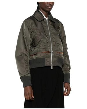 Sacai Bomber Jackets - Verde