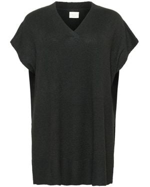 Kaffe V-Neck Knitwear - Negro