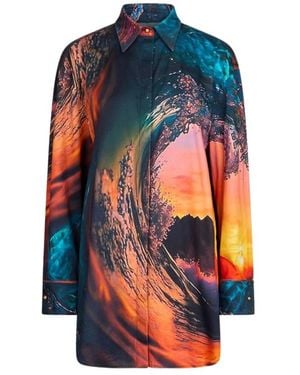 Roberto Cavalli Shirt Dresses - Azul