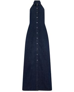 7 For All Mankind Denim Shirt Dress in Blue | Lyst