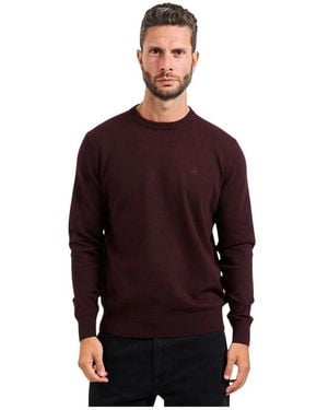Bugatti Kaschmir Rundhals Pullover - Rot